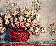 Claude Monet Stilleben mit Chrysanthemen Sweden oil painting artist
